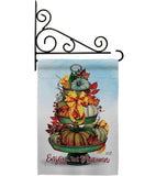 Autumn Tower - Harvest Autumn Fall Vertical Impressions Decorative Flags HG130419 Made In USA