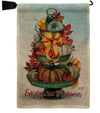 Autumn Tower - Harvest Autumn Fall Vertical Impressions Decorative Flags HG130419 Made In USA
