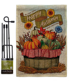 Cozy Autumn - Harvest Autumn Fall Vertical Impressions Decorative Flags HG130420 Made In USA
