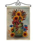 Autumn Milkcan - Harvest Autumn Fall Vertical Impressions Decorative Flags HG130421 Made In USA