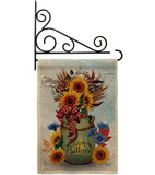 Autumn Milkcan - Harvest Autumn Fall Vertical Impressions Decorative Flags HG130421 Made In USA