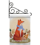 Autumn Fox - Harvest Autumn Fall Vertical Impressions Decorative Flags HG130426 Made In USA