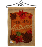 Welcome Autumn - Harvest & Autumn Fall Vertical Impressions Decorative Flags HG137084 Made In USA
