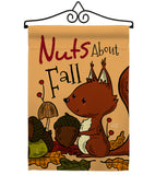 Nuts About Fall - Harvest & Autumn Fall Vertical Impressions Decorative Flags HG137106 Made In USA