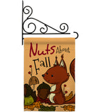 Nuts About Fall - Harvest & Autumn Fall Vertical Impressions Decorative Flags HG137106 Made In USA