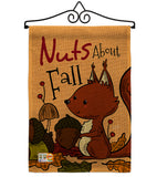 Nuts About Fall - Harvest & Autumn Fall Vertical Impressions Decorative Flags HG137106 Made In USA