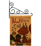 Nuts About Fall - Harvest & Autumn Fall Vertical Impressions Decorative Flags HG137106 Made In USA