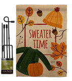Sweater Time - Harvest & Autumn Fall Vertical Impressions Decorative Flags HG137107 Made In USA