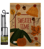 Sweater Time - Harvest & Autumn Fall Vertical Impressions Decorative Flags HG137107 Made In USA