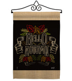 Charlkboard Hello Autumn - Harvest & Autumn Fall Vertical Impressions Decorative Flags HG137108 Made In USA