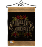 Charlkboard Hello Autumn - Harvest & Autumn Fall Vertical Impressions Decorative Flags HG137108 Made In USA