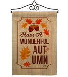 Wonderful Autumn - Harvest & Autumn Fall Vertical Impressions Decorative Flags HG137113 Made In USA