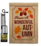 Wonderful Autumn - Harvest & Autumn Fall Vertical Impressions Decorative Flags HG137113 Made In USA