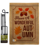 Wonderful Autumn - Harvest & Autumn Fall Vertical Impressions Decorative Flags HG137113 Made In USA