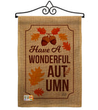 Wonderful Autumn - Harvest & Autumn Fall Vertical Impressions Decorative Flags HG137113 Made In USA