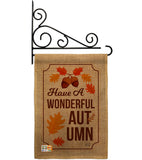 Wonderful Autumn - Harvest & Autumn Fall Vertical Impressions Decorative Flags HG137113 Made In USA