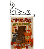 Fall Now Reins - Harvest & Autumn Fall Vertical Impressions Decorative Flags HG137127 Made In USA