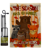 Fall Now Reins - Harvest & Autumn Fall Vertical Impressions Decorative Flags HG137127 Made In USA