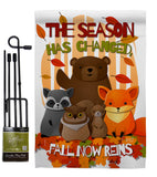 Fall Now Reins - Harvest & Autumn Fall Vertical Impressions Decorative Flags HG137127 Made In USA