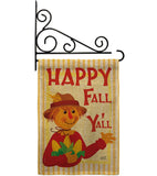 Fall Scarecrow - Harvest & Autumn Fall Vertical Impressions Decorative Flags HG137564 Made In USA