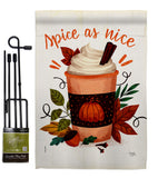 Spice As Nice - Harvest & Autumn Fall Vertical Impressions Decorative Flags HG137583 Made In USA