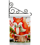 Autumn Fox - Harvest & Autumn Fall Vertical Impressions Decorative Flags HG137595 Made In USA