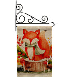 Autumn Fox - Harvest & Autumn Fall Vertical Impressions Decorative Flags HG137595 Made In USA