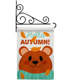 Bearly Autumn - Harvest & Autumn Fall Vertical Impressions Decorative Flags HG137607 Made In USA