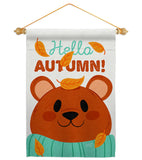 Bearly Autumn - Harvest & Autumn Fall Vertical Impressions Decorative Flags HG137607 Made In USA