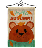 Bearly Autumn - Harvest & Autumn Fall Vertical Impressions Decorative Flags HG137607 Made In USA