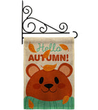 Bearly Autumn - Harvest & Autumn Fall Vertical Impressions Decorative Flags HG137607 Made In USA