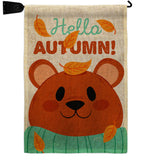 Bearly Autumn - Harvest & Autumn Fall Vertical Impressions Decorative Flags HG137607 Made In USA