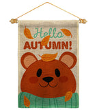 Bearly Autumn - Harvest & Autumn Fall Vertical Impressions Decorative Flags HG137607 Made In USA