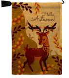 Autumn Deer - Harvest & Autumn Fall Vertical Impressions Decorative Flags HG137626 Made In USA