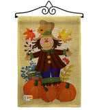 Autumn Scarecrow - Harvest & Autumn Fall Vertical Impressions Decorative Flags HG192120 Made In USA