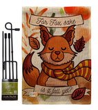 Fox Sake, Fall Yet - Harvest & Autumn Fall Vertical Impressions Decorative Flags HG192132 Made In USA