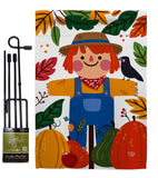 Sweetie Scarecrow - Harvest & Autumn Fall Vertical Impressions Decorative Flags HG192135 Made In USA