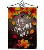It's Autumn Time - Harvest & Autumn Fall Vertical Impressions Decorative Flags HG192145 Made In USA