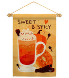 Sweet & Spicy - Harvest & Autumn Fall Vertical Impressions Decorative Flags HG192662 Made In USA