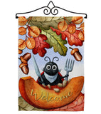 Hungry Ladybug - Harvest & Autumn Fall Vertical Impressions Decorative Flags HG192671 Made In USA