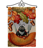 Hungry Ladybug - Harvest & Autumn Fall Vertical Impressions Decorative Flags HG192671 Made In USA