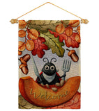 Hungry Ladybug - Harvest & Autumn Fall Vertical Impressions Decorative Flags HG192671 Made In USA