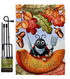 Hungry Ladybug - Harvest & Autumn Fall Vertical Impressions Decorative Flags HG192671 Made In USA