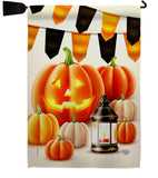 Halloween Lantern - Harvest & Autumn Fall Vertical Impressions Decorative Flags HG192680 Made In USA