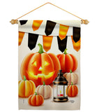 Halloween Lantern - Harvest & Autumn Fall Vertical Impressions Decorative Flags HG192680 Made In USA