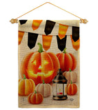 Halloween Lantern - Harvest & Autumn Fall Vertical Impressions Decorative Flags HG192680 Made In USA