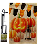 Halloween Lantern - Harvest & Autumn Fall Vertical Impressions Decorative Flags HG192680 Made In USA