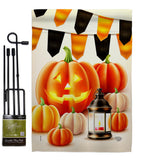 Halloween Lantern - Harvest & Autumn Fall Vertical Impressions Decorative Flags HG192680 Made In USA