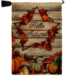 Autumn Farmhouse - Harvest & Autumn Fall Vertical Impressions Decorative Flags HG192704 Made In USA