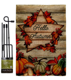 Autumn Farmhouse - Harvest & Autumn Fall Vertical Impressions Decorative Flags HG192704 Made In USA